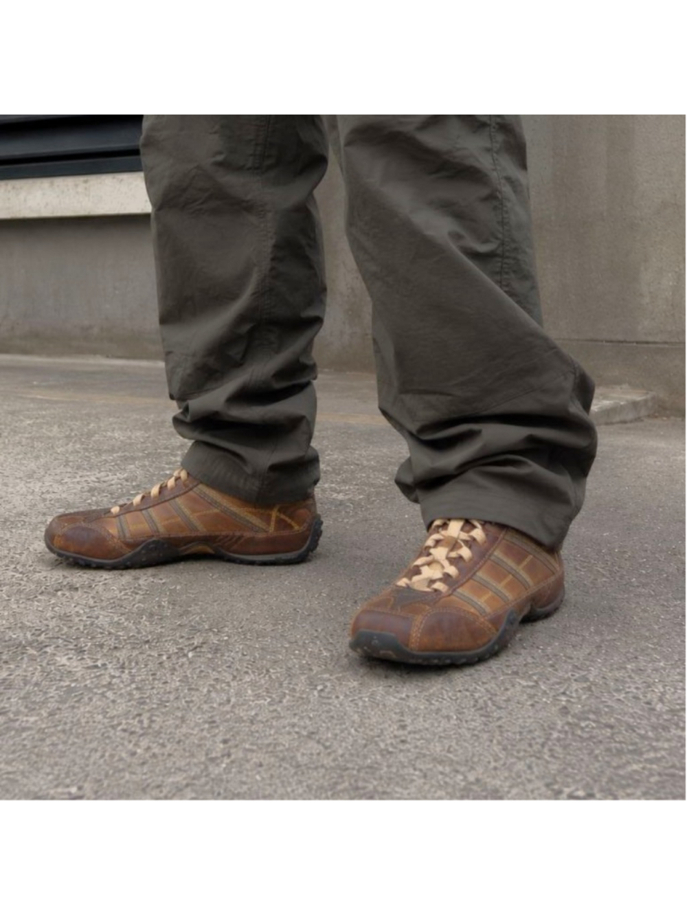 Skechers Shoes Mens 10 Urban Track Lace Up Oxford Sneakers 60449 Brown Gorpcore